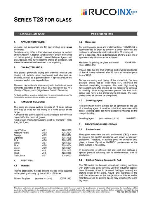 Technical-Data-Sheets---series-T28