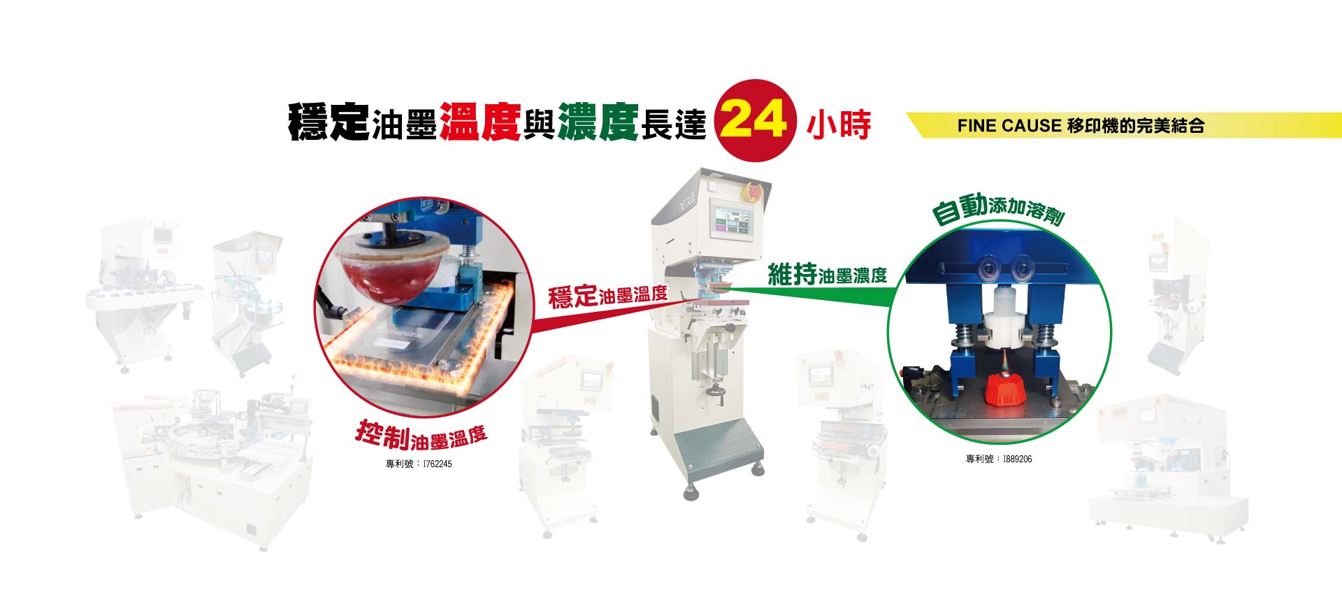穩定印刷油墨溫度與濃度長達24小時