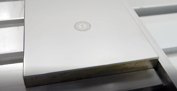 Laser engraving machine for contact lens printing