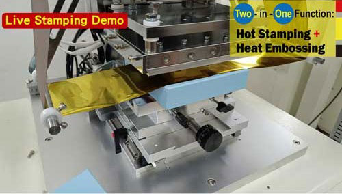 Two-in-One Function: Hot Stamping + Heat Embossing