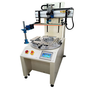 CCD Index Table Screen Printing Machine by Biaxial Servo