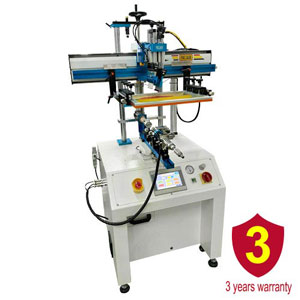 Curved  screen printer and w/ Color Sensing Positioning Function